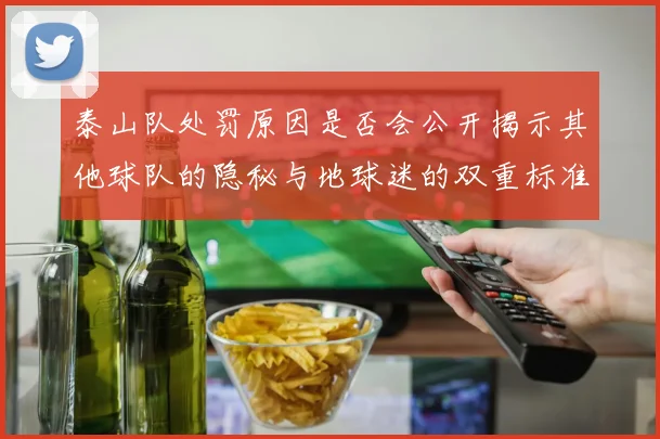 泰山队处罚原因是否会公开揭示其他球队的隐秘与地球迷的双重标准